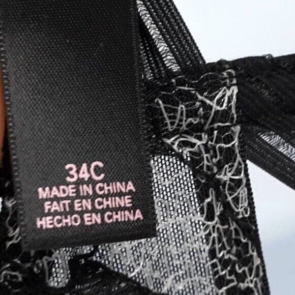 Victoria's Secret Bustier Corset Black 34C Underwire Garter Bone Merry Widow NWT - Picture 9 of 11